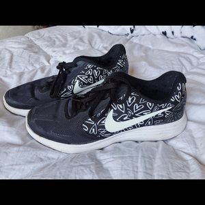 RARE Nike Tennis Shoes with hearts